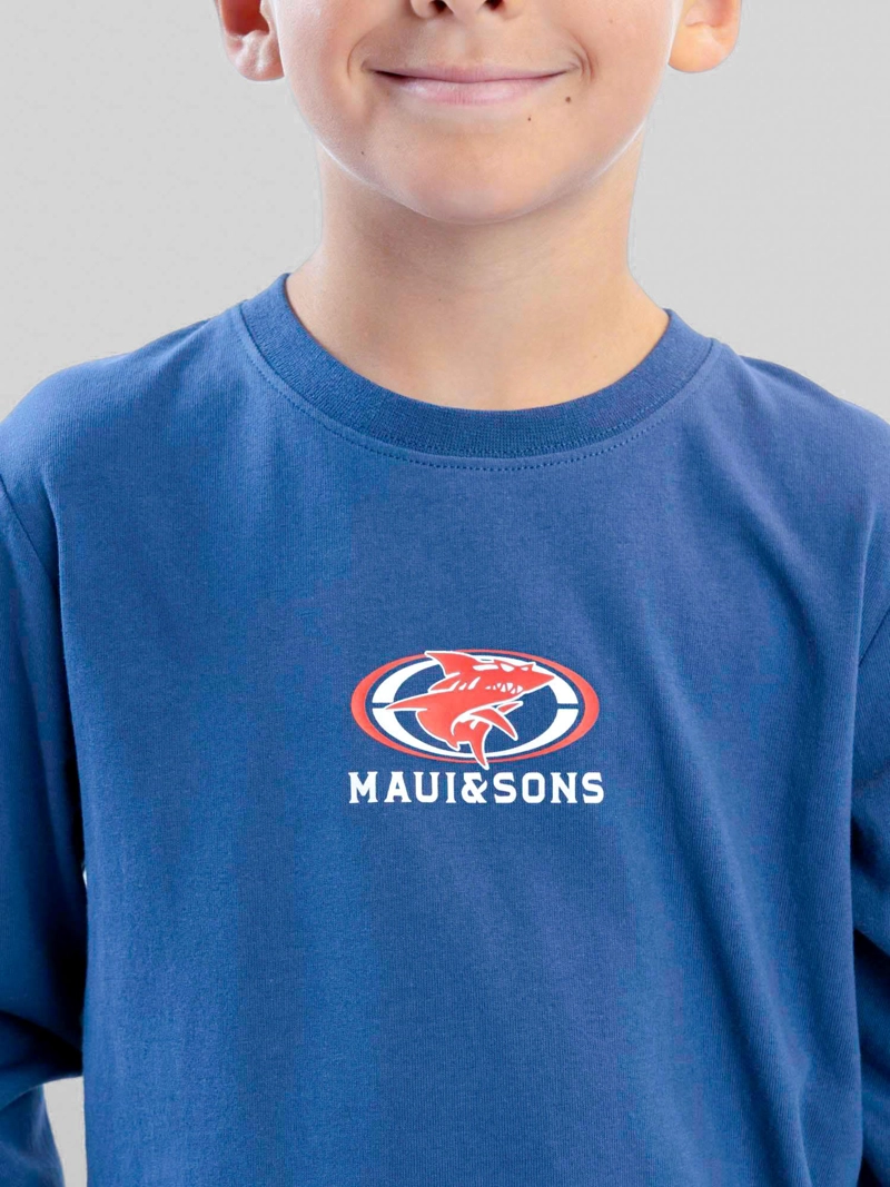 POLERA ML SAILWIND CELESTE INFANTIL MAUI AND SONS - 4