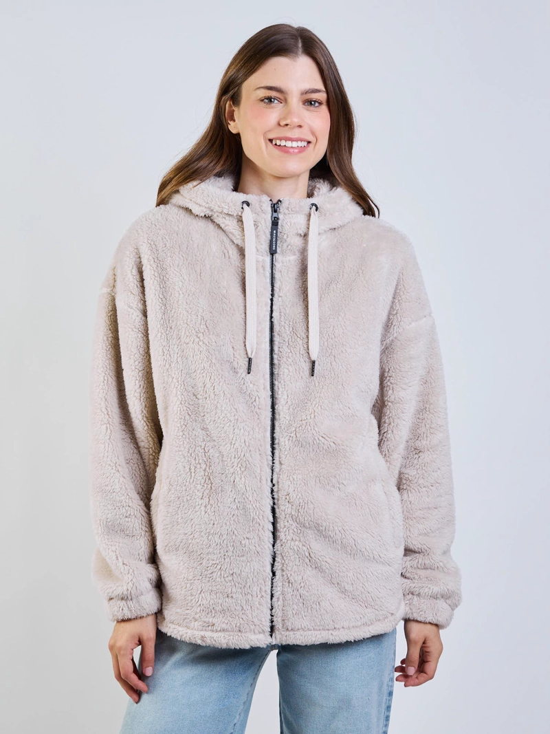 POLERON CHIPORRO NIMBUS BEIGE MUJER MAUI AND SONS - 1