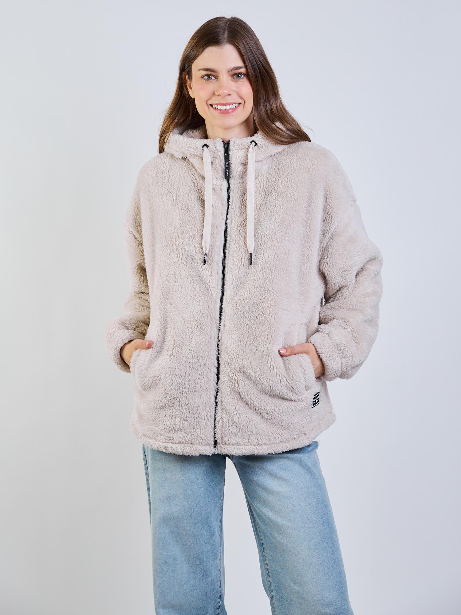 POLERON CHIPORRO NIMBUS BEIGE MUJER MAUI AND SONS - 6