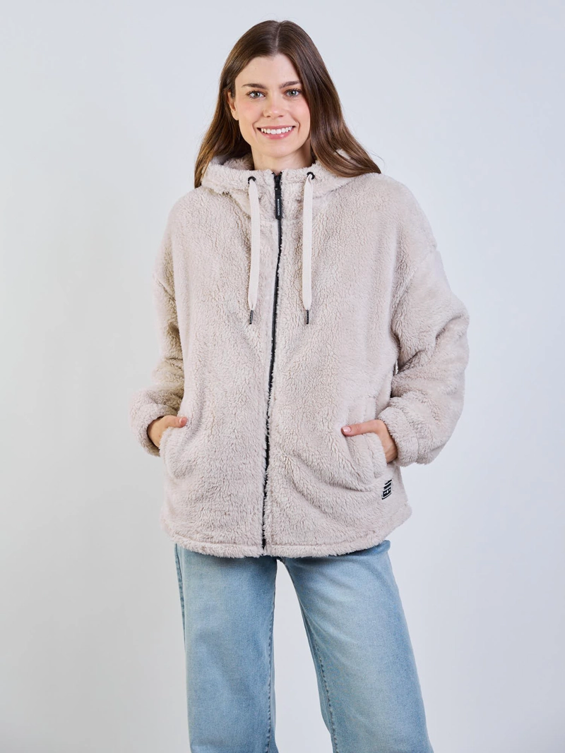 POLERON CHIPORRO NIMBUS BEIGE MUJER MAUI AND SONS - 6