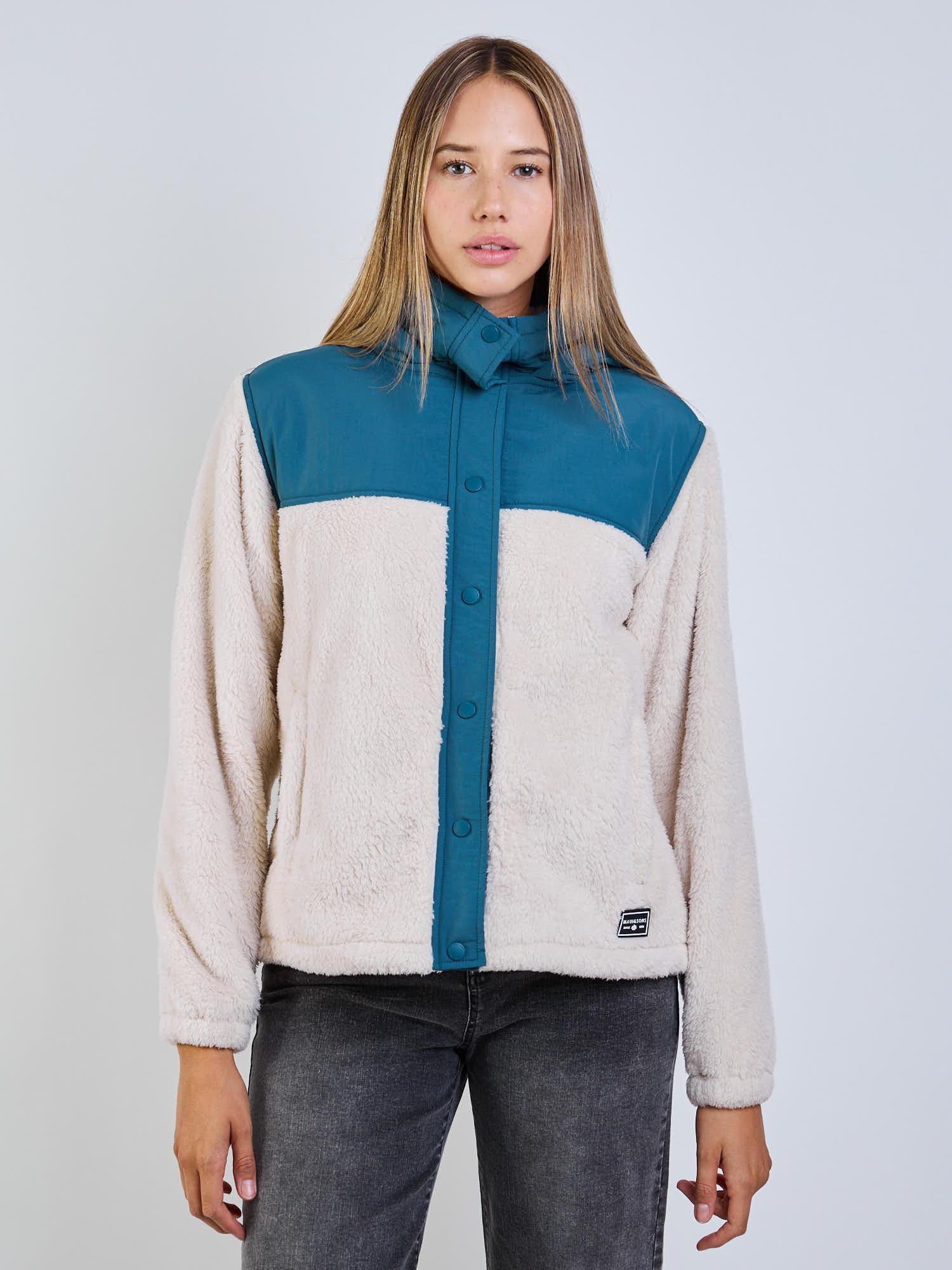 POLERON FALCON BEIGE MUJER MAUI AND SONS - 4