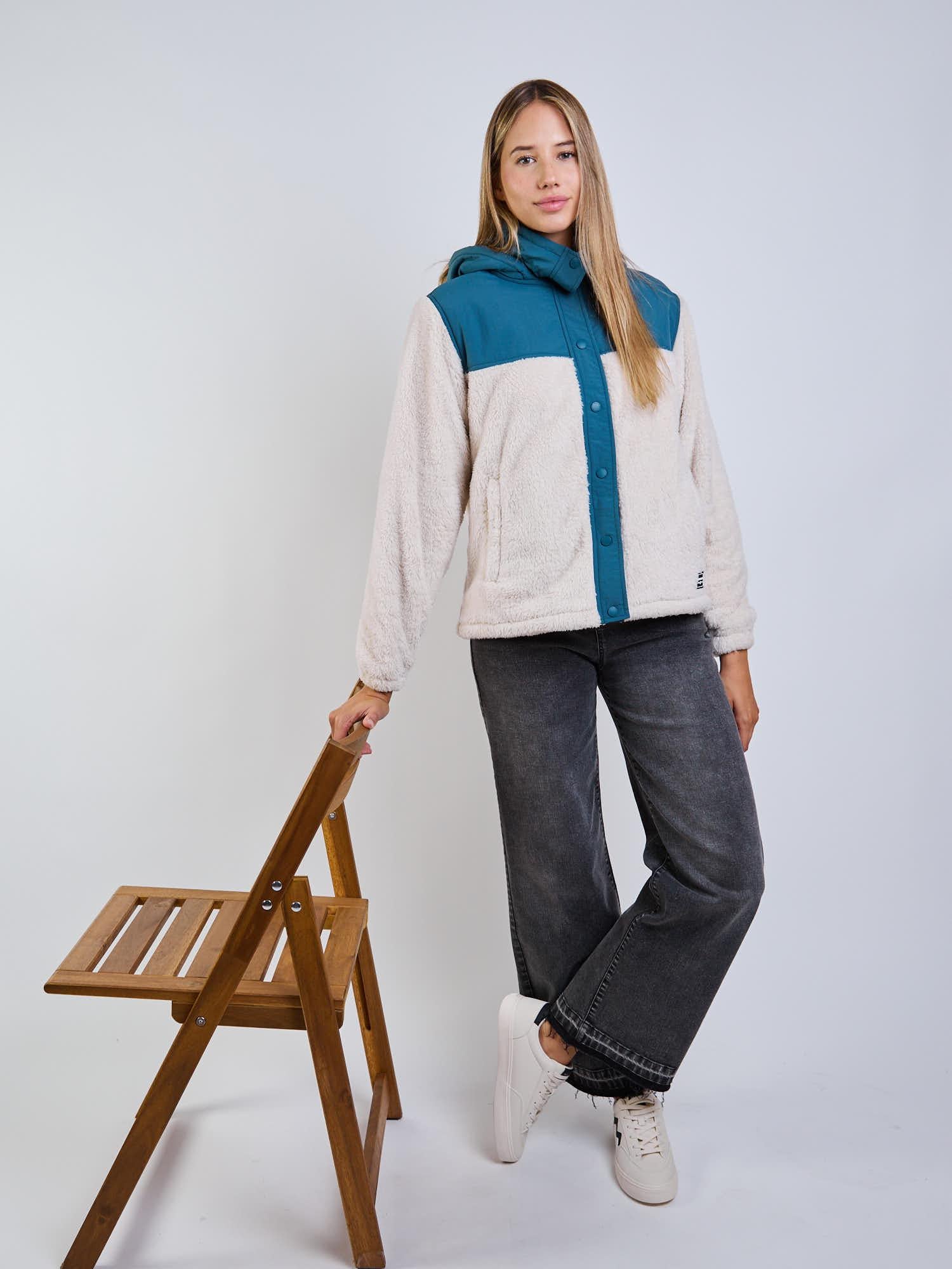 POLERON FALCON BEIGE MUJER MAUI AND SONS - 9