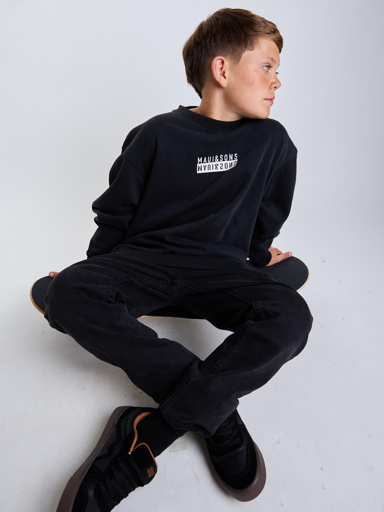 POLERON CR ROAMER NEGRO INFANTIL MAUI AND SONS - 6