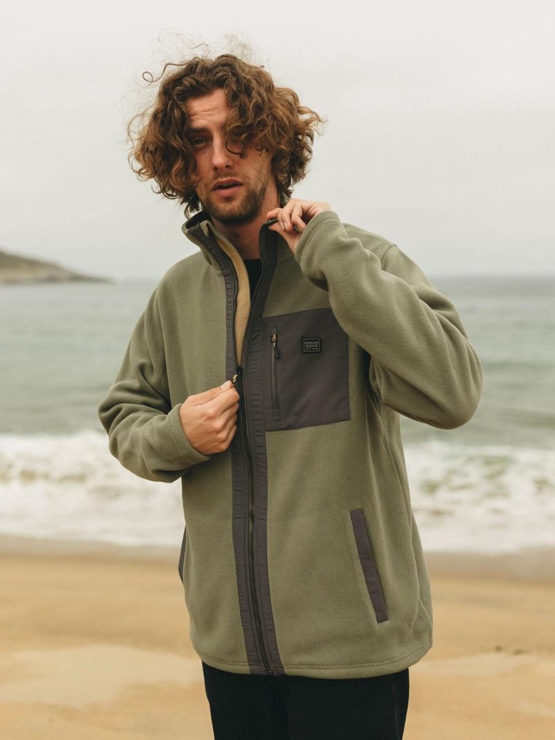 POLERON POLAR IRONCLAD VERDE HOMBRE MAUI AND SONS - 2