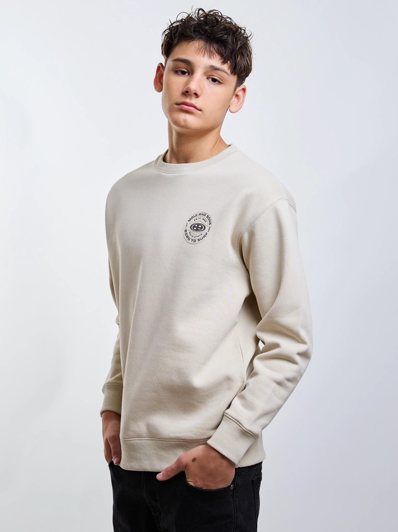 POLERON CR CREW BORN BEIGE INFANTIL MAUI AND SONS - 1