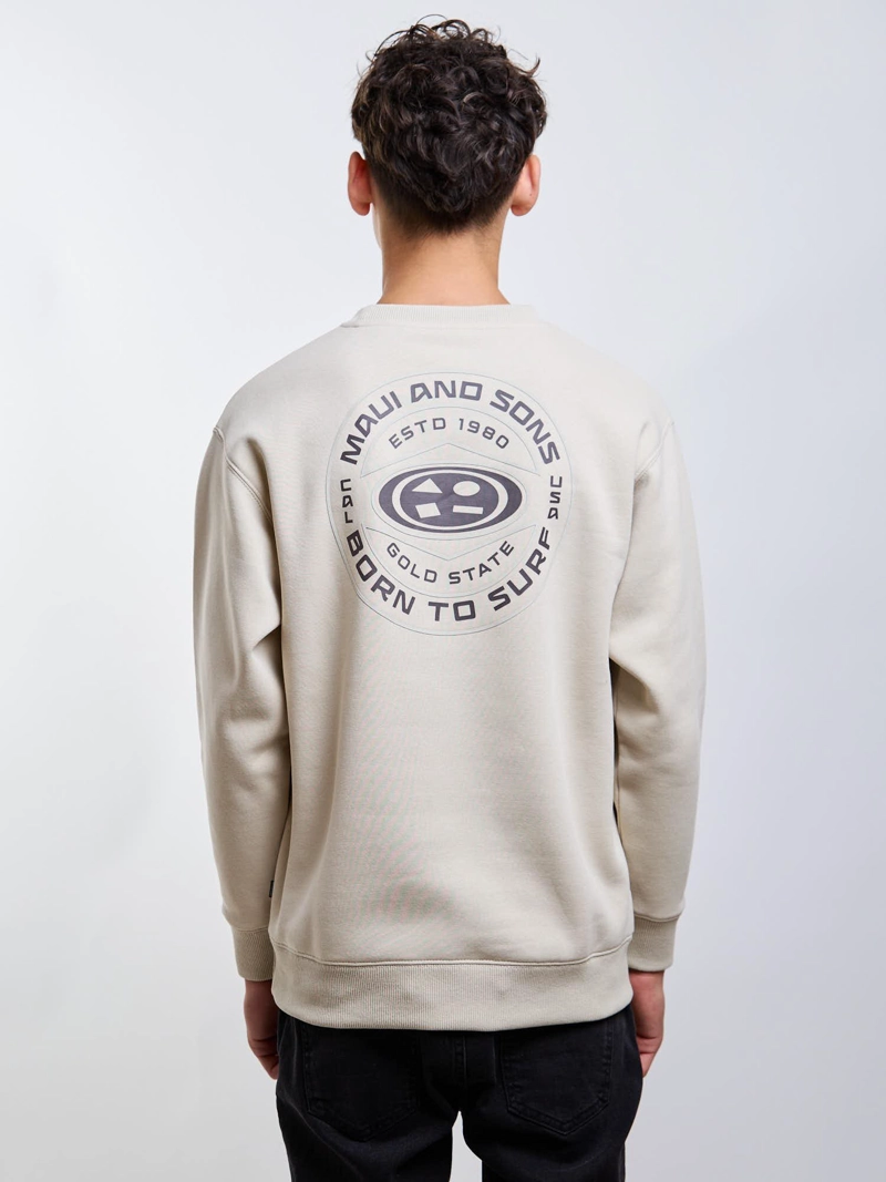 POLERON CR CREW BORN BEIGE INFANTIL MAUI AND SONS - 2