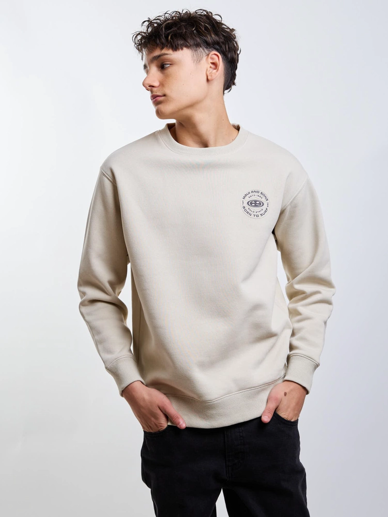 POLERON CR CREW BORN BEIGE INFANTIL MAUI AND SONS - 5