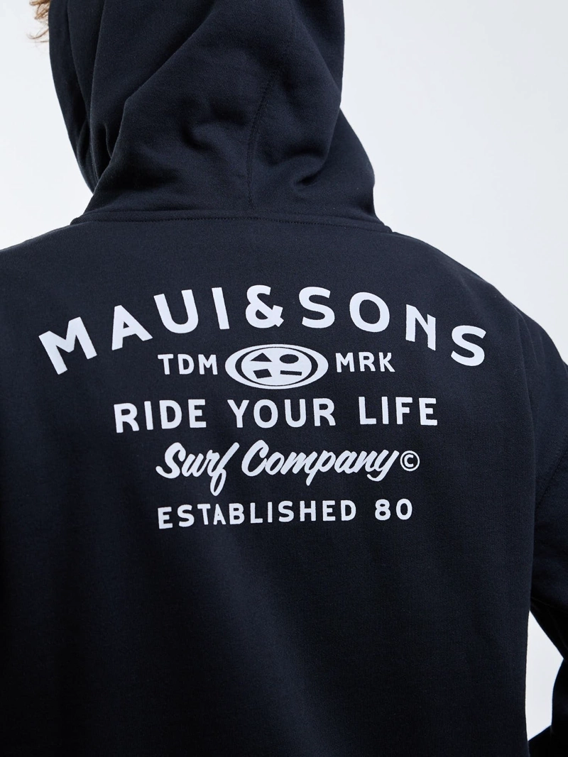 POLERON FZ SEAVA NEGRO HOMBRE MAUI AND SONS - 8