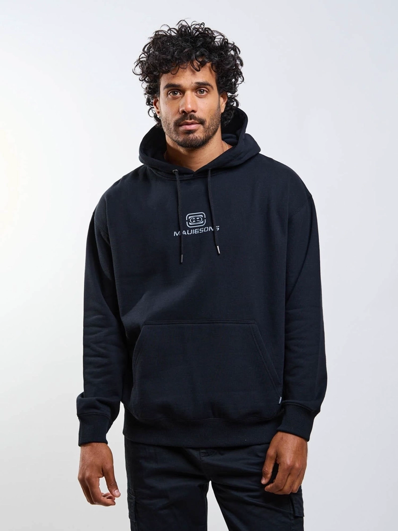 POLERON CANGURO OCEYX NEGRO HOMBRE MAUI AND SONS - 4