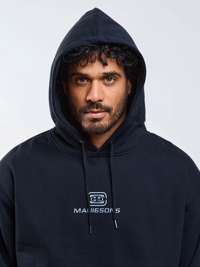 POLERON CANGURO OCEYX NEGRO HOMBRE MAUI AND SONS - 7