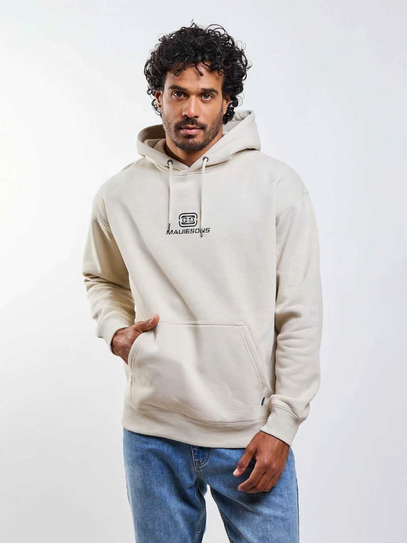 POLERON CANGURO OCEYX BEIGE HOMBRE MAUI AND SONS - 5