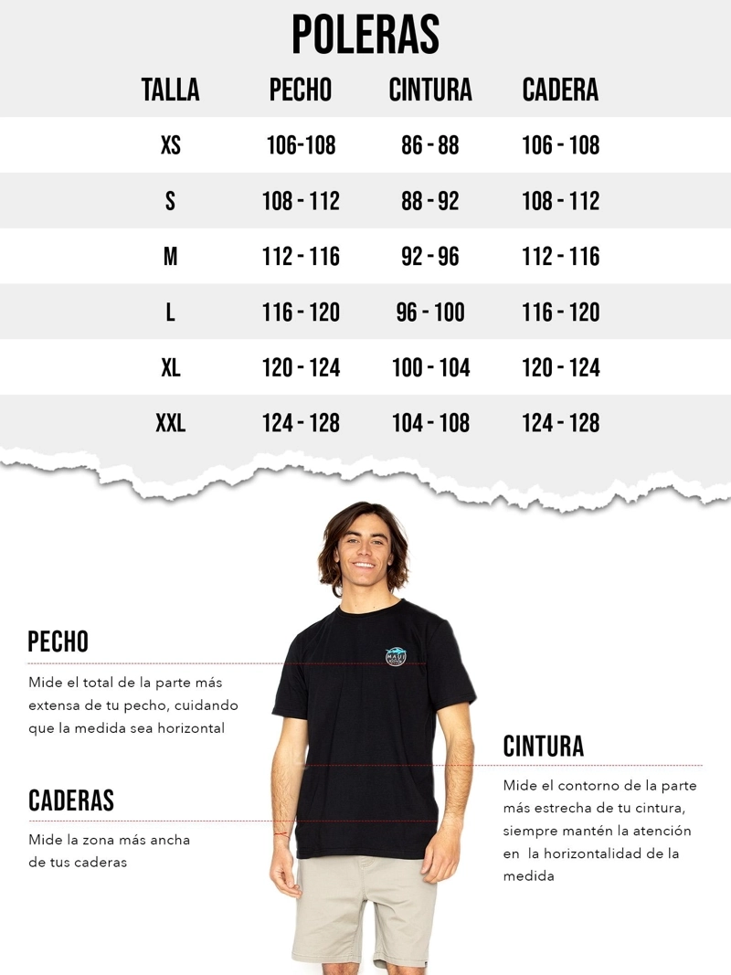 POLERA ML MAREX NEGRO HOMBRE MAUI AND SONS - 7