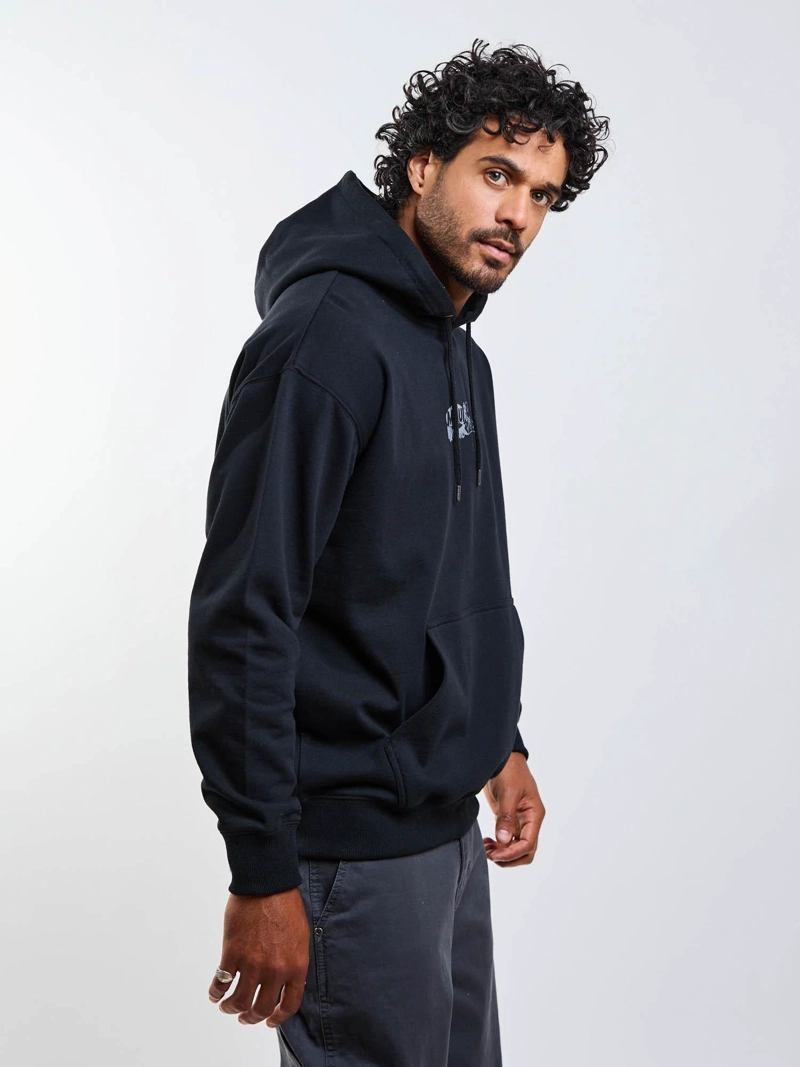 POLERON CANGURO SAUDADE NEGRO HOMBRE MAUI AND SONS - 6