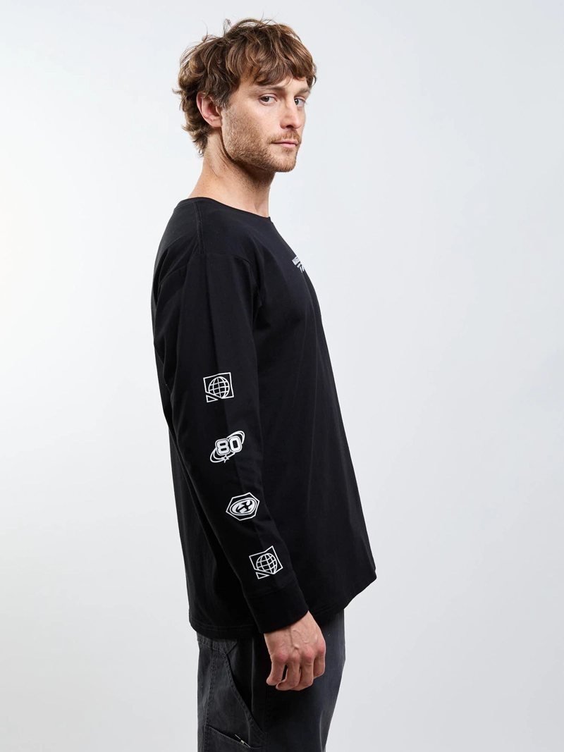 POLERA ML BARDING CO NEGRO HOMBRE MAUI AND SONS - 8