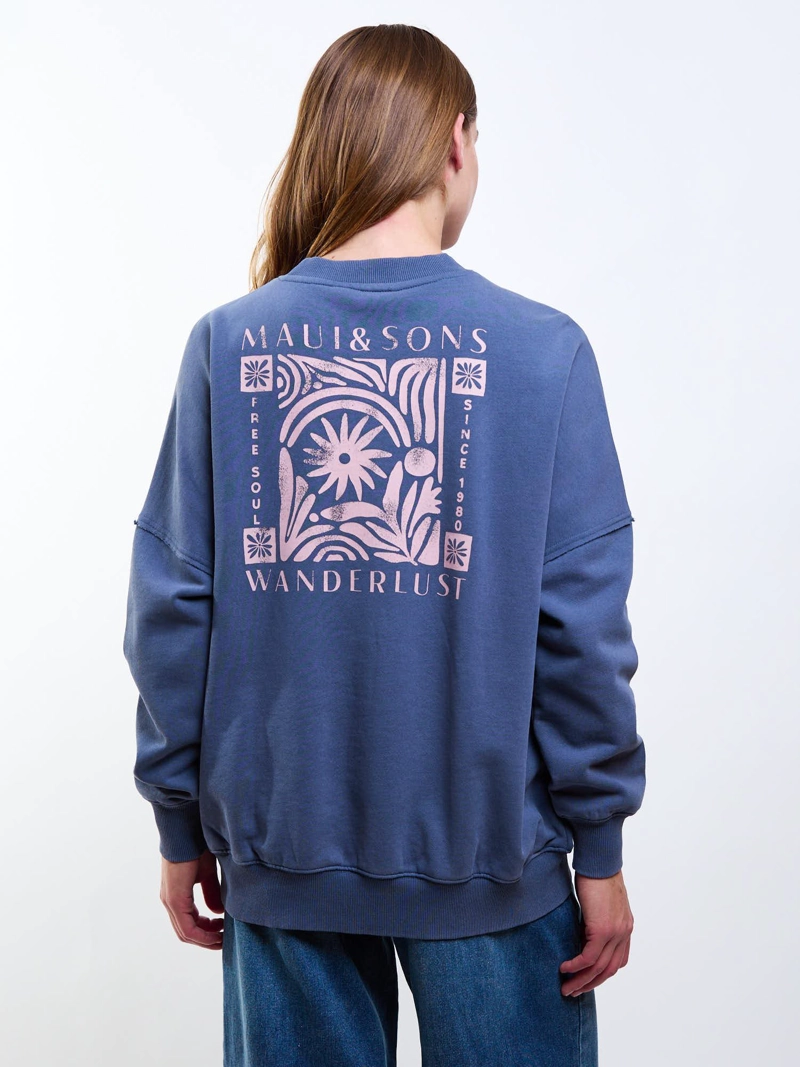 POLERON CR TASMANIA AZUL MUJER MAUI AND SONS - 5