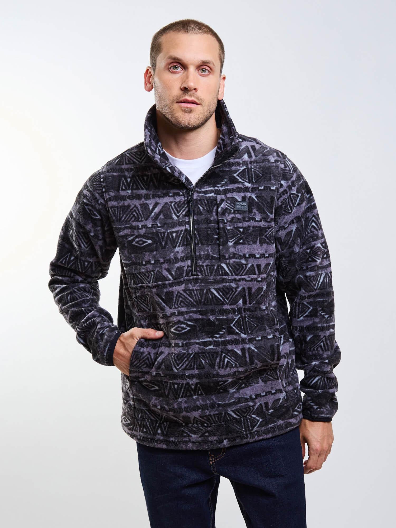 POLERON POLAR ANCESTRAL LAND MULTICOLOR HOMBRE MAUI AND SONS - 4