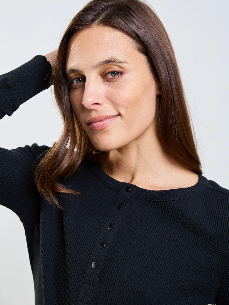 POLERA ML SICILIA NEGRO MUJER MAUI AND SONS - 4