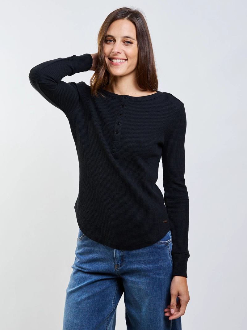 POLERA ML SICILIA NEGRO MUJER MAUI AND SONS - 6