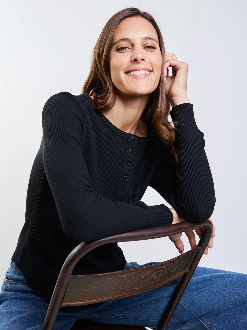 POLERA ML SICILIA NEGRO MUJER MAUI AND SONS - 7