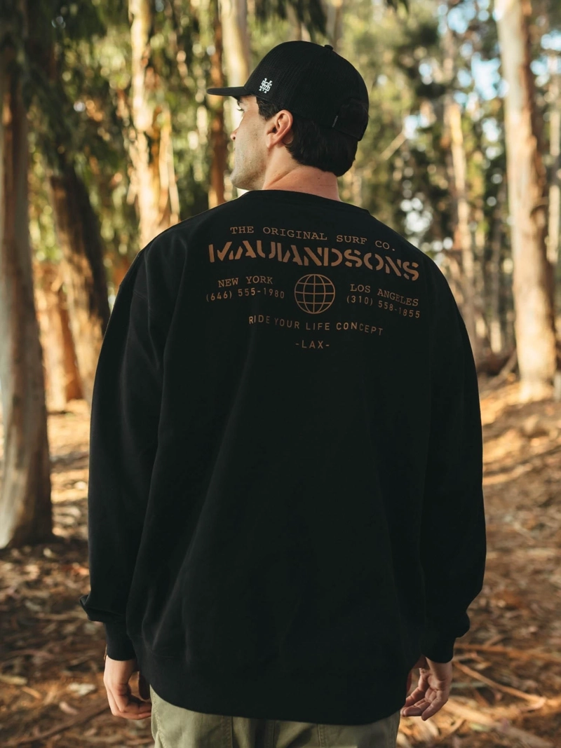 POLERON CR SECRET PLACE NEGRO HOMBRE MAUI AND SONS - 2