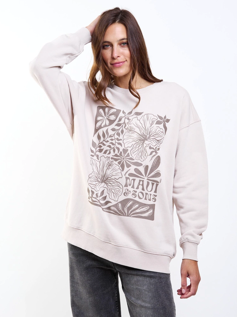 POLERON CR PHUKET BEIGE MUJER MAUI AND SONS - 5
