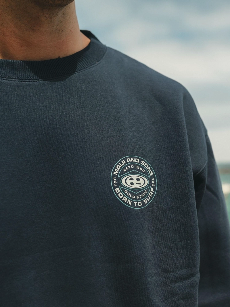 POLERON CR OVAL SEAL AZUL HOMBRE MAUI AND SONS - 4