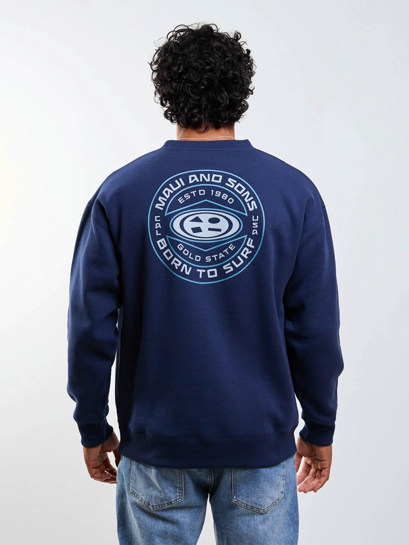 POLERON CR OVAL SEAL AZUL HOMBRE MAUI AND SONS - 6