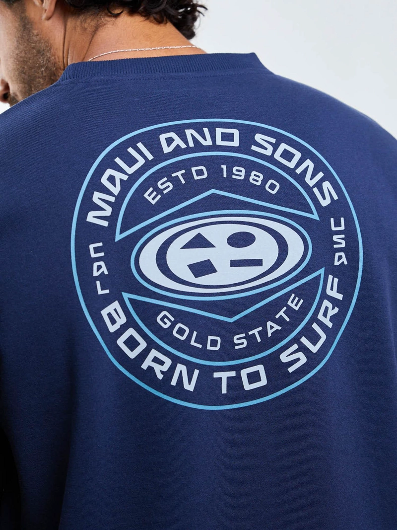 POLERON CR OVAL SEAL AZUL HOMBRE MAUI AND SONS - 8