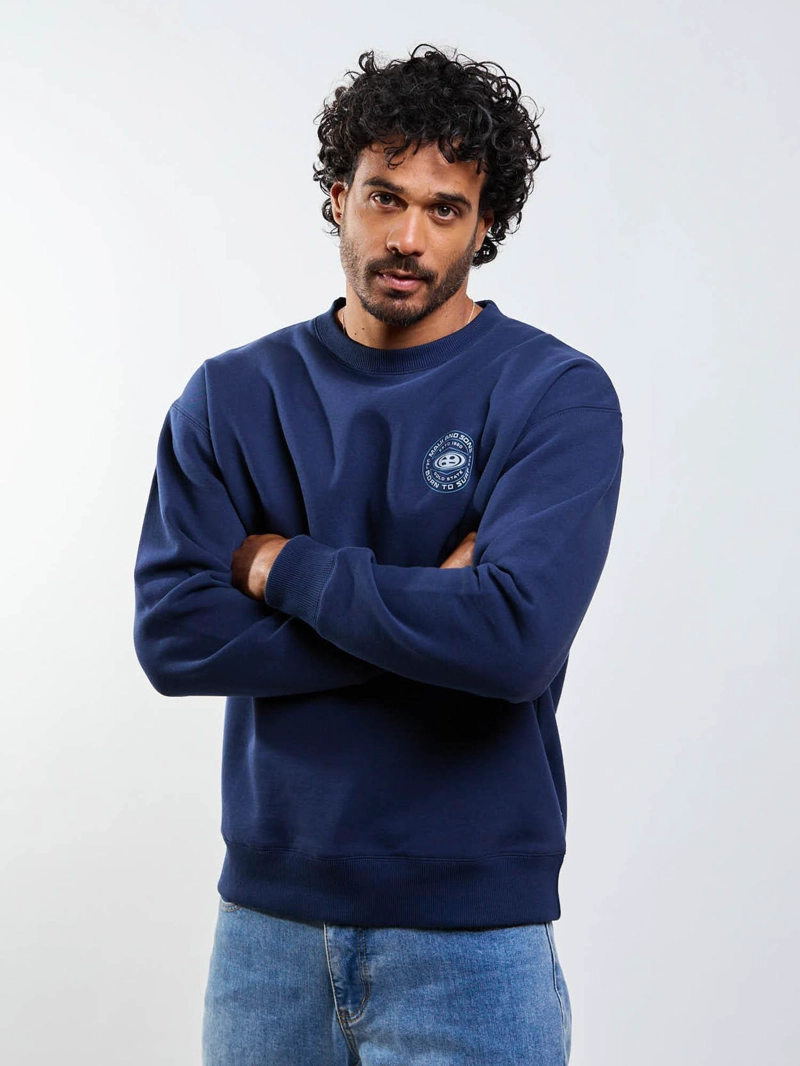 POLERON CR OVAL SEAL AZUL HOMBRE MAUI AND SONS - 9
