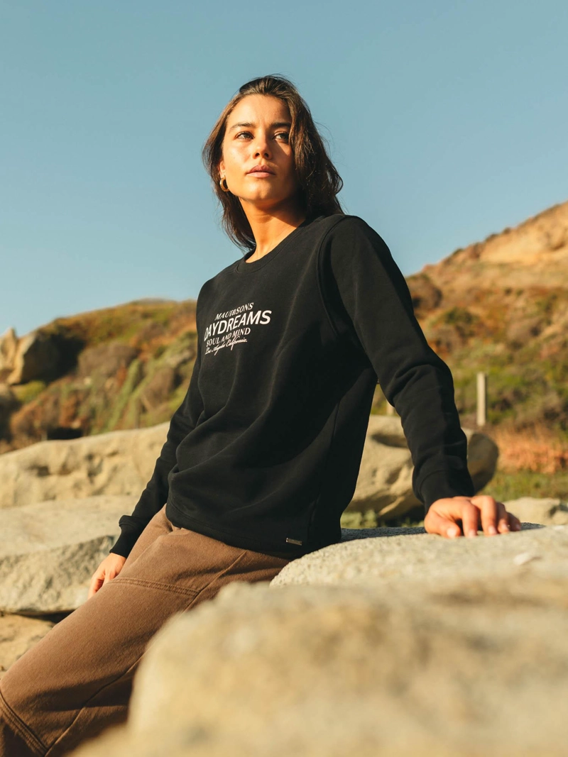 POLERON CR SALOMON NEGRO MUJER MAUI AND SONS - 4