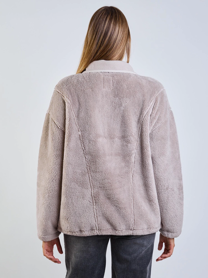 POLERON MUJER MAUI AND SONS PYRON BEIGE - 5