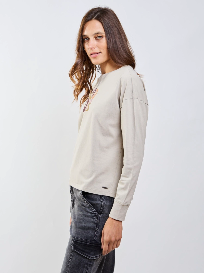 POLERA ML FEROE BEIGE MUJER MAUI AND SONS - 7