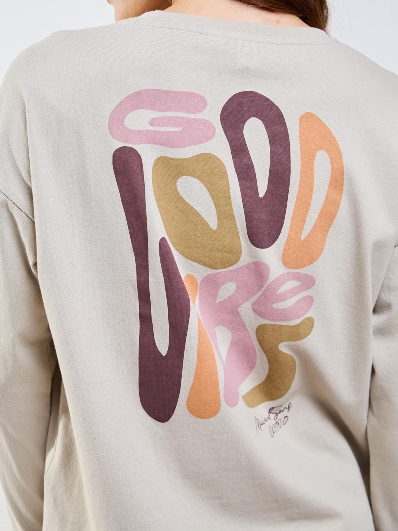 POLERA ML FEROE BEIGE MUJER MAUI AND SONS - 8