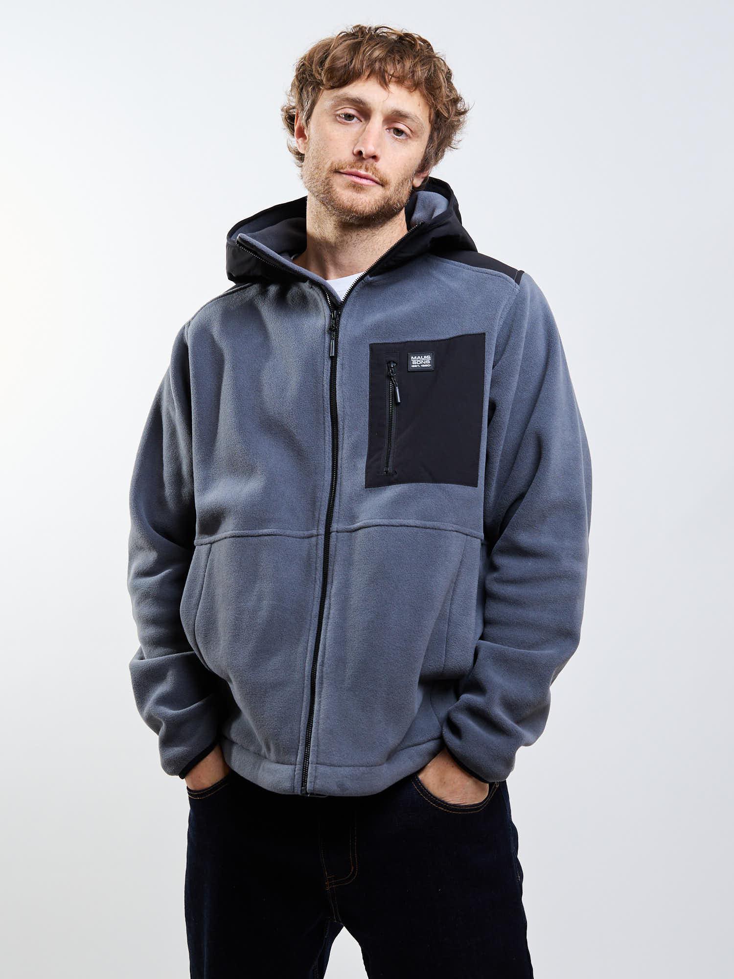 POLERON POLAR FLAREO GRIS HOMBRE MAUI AND SONS - 3