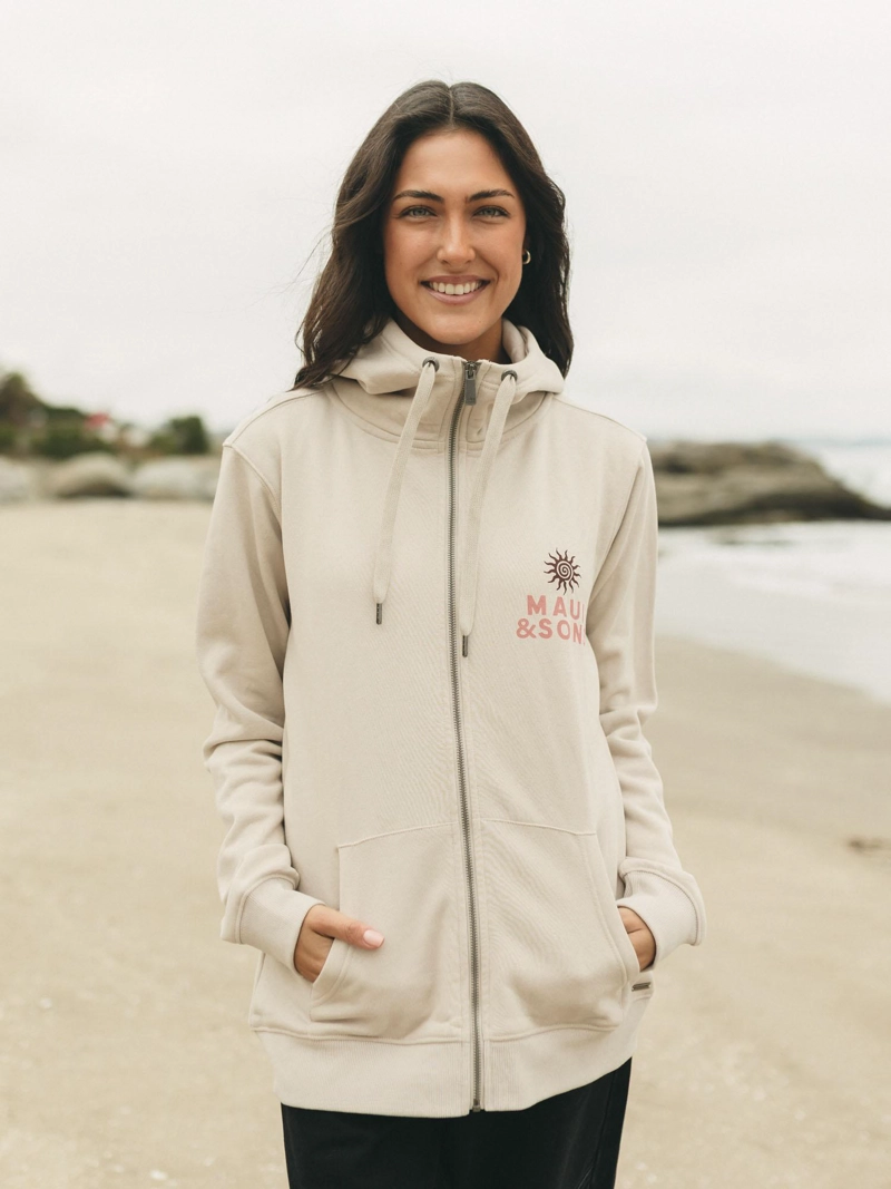 POLERON FZ BORA BORA BEIGE MUJER MAUI AND SONS - 1