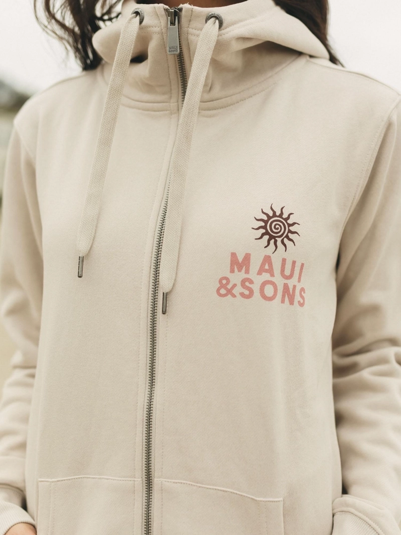POLERON FZ BORA BORA BEIGE MUJER MAUI AND SONS - 2