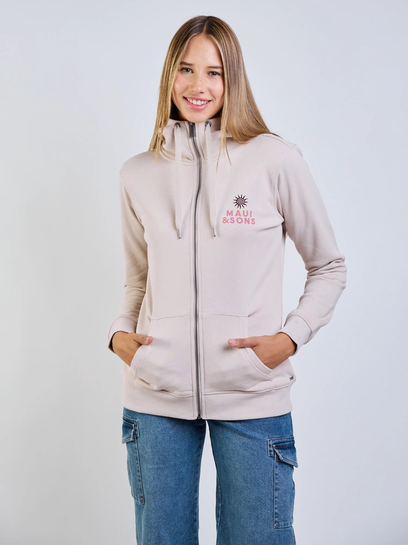 POLERON FZ BORA BORA BEIGE MUJER MAUI AND SONS - 8