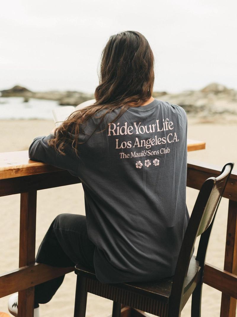 POLERA ML BOUVET GRIS MUJER MAUI AND SONS - 2