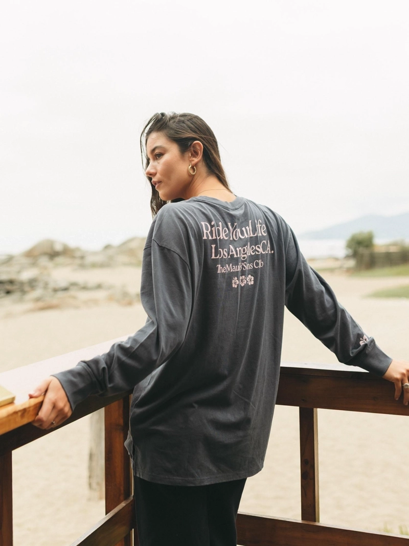 POLERA ML BOUVET GRIS MUJER MAUI AND SONS - 3