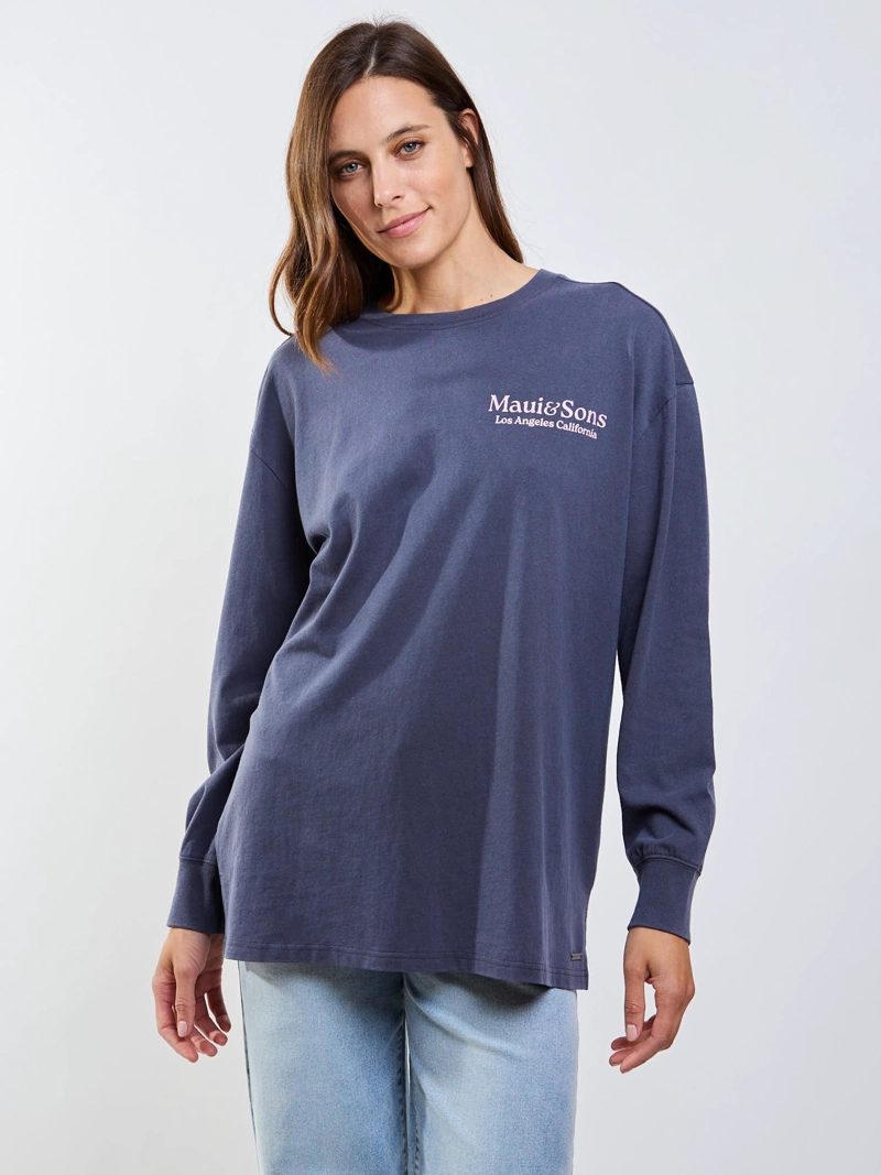 POLERA ML BOUVET GRIS MUJER MAUI AND SONS - 4