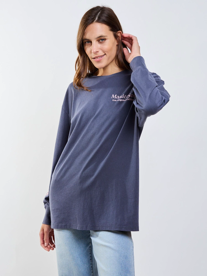 POLERA ML BOUVET GRIS MUJER MAUI AND SONS - 8