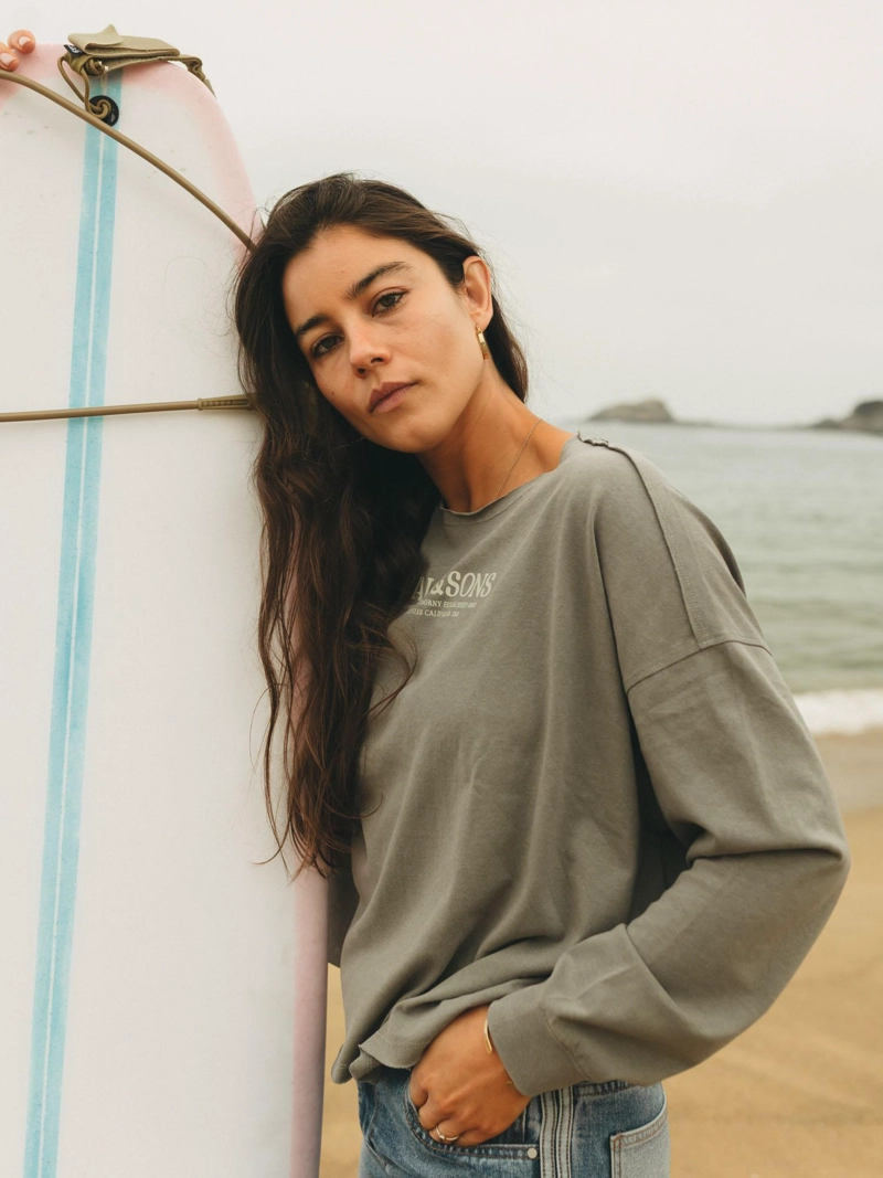 POLERA ML GORGOÑA VERDE MUJER MAUI AND SONS - 1