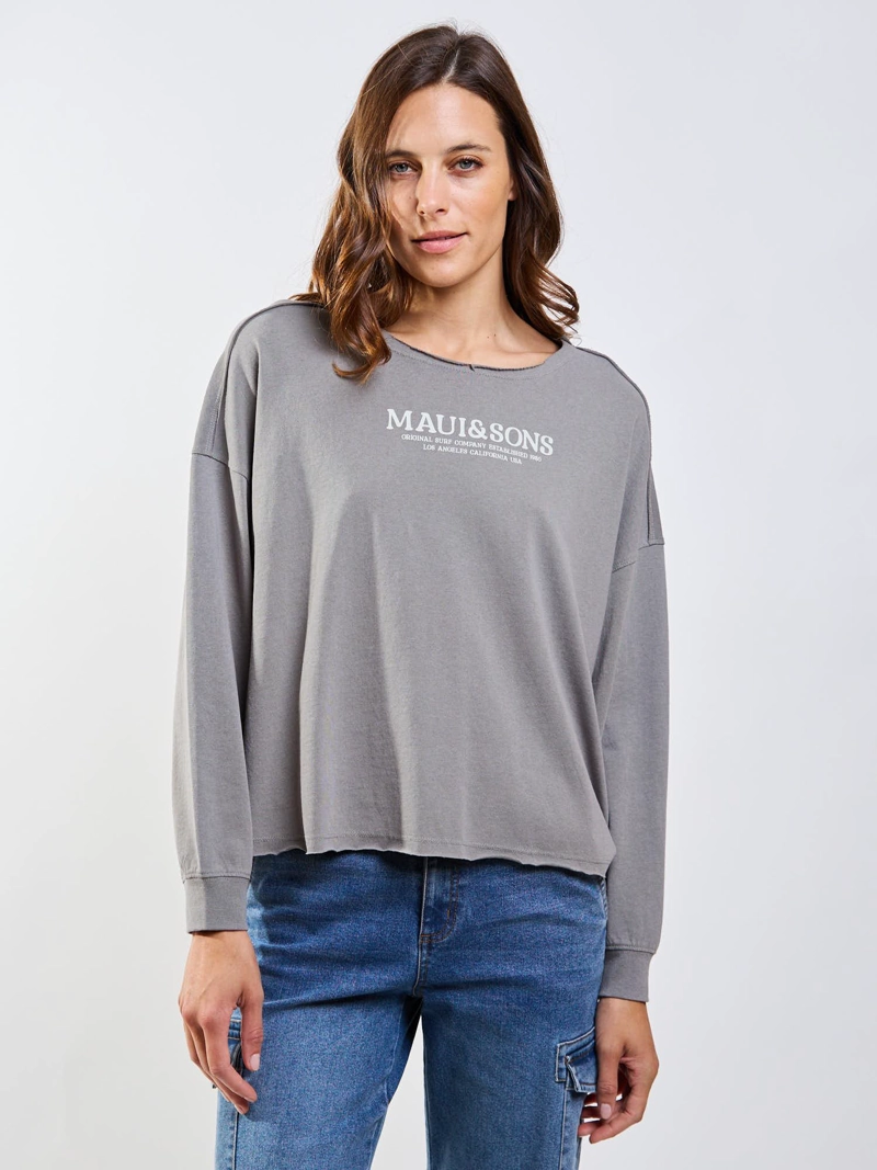 POLERA ML GORGOÑA VERDE MUJER MAUI AND SONS - 4