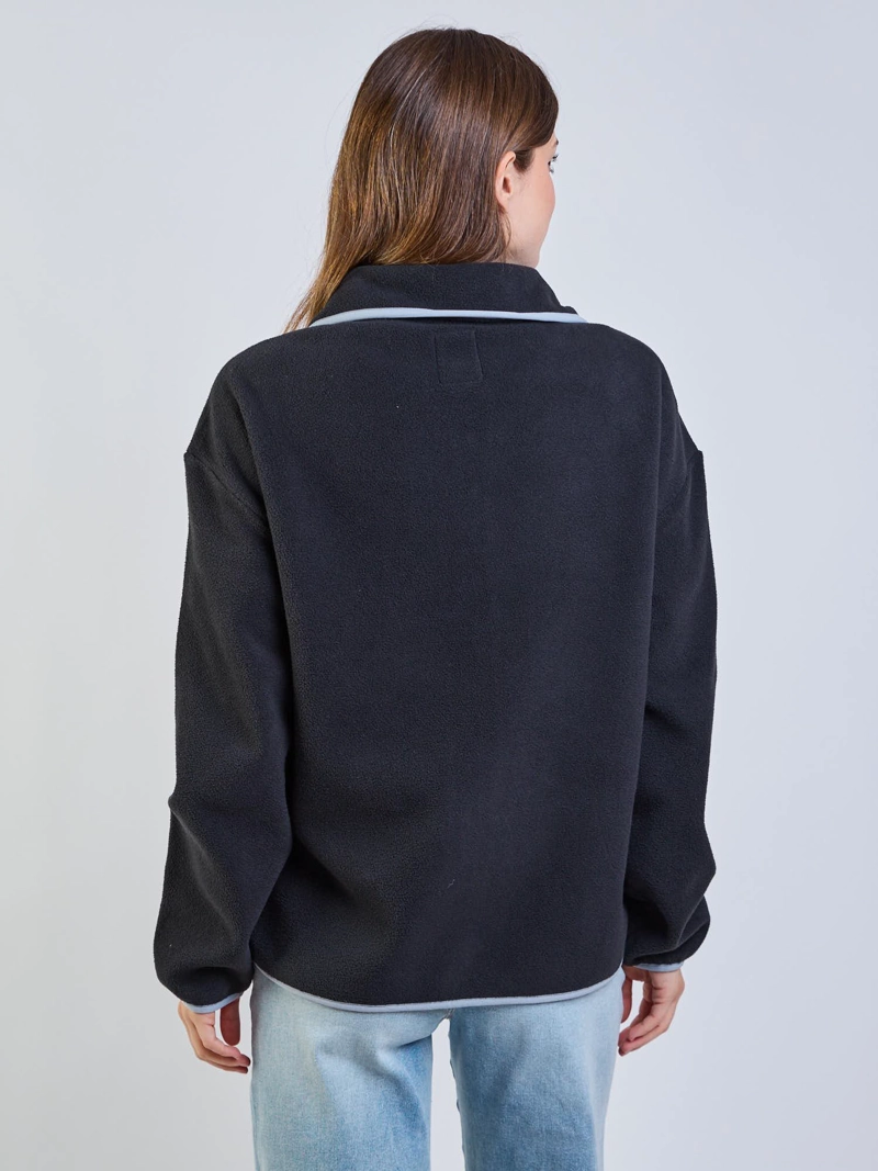 POLERON POLAR SIMPLY TAUPE NEGRO MUJER MAUI AND SONS - 5