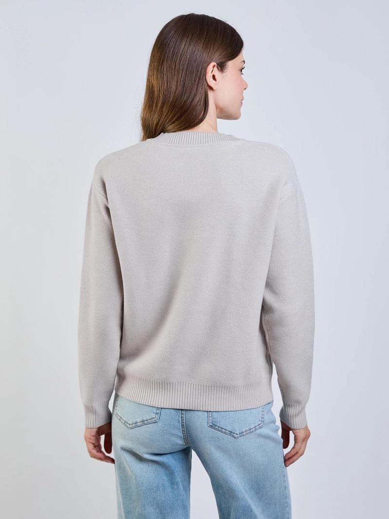 SWEATER CANYX BEIGE MUJER MAUI AND SONS - 2