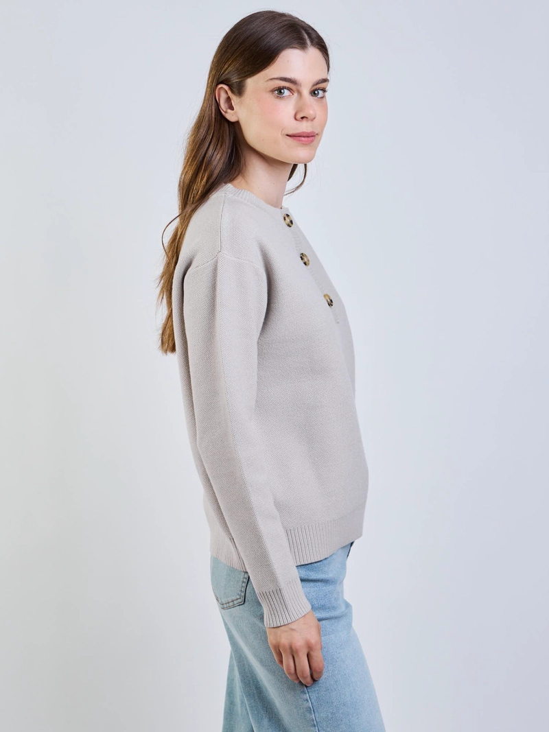 SWEATER CANYX BEIGE MUJER MAUI AND SONS - 3