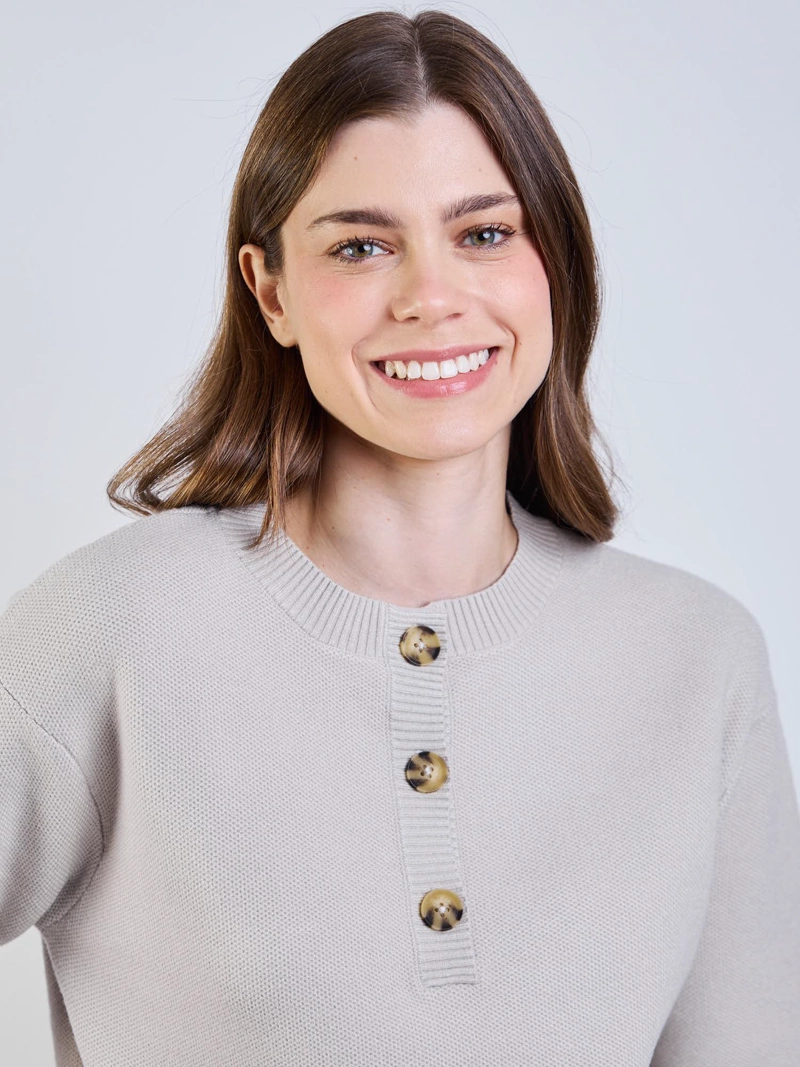SWEATER CANYX BEIGE MUJER MAUI AND SONS - 4