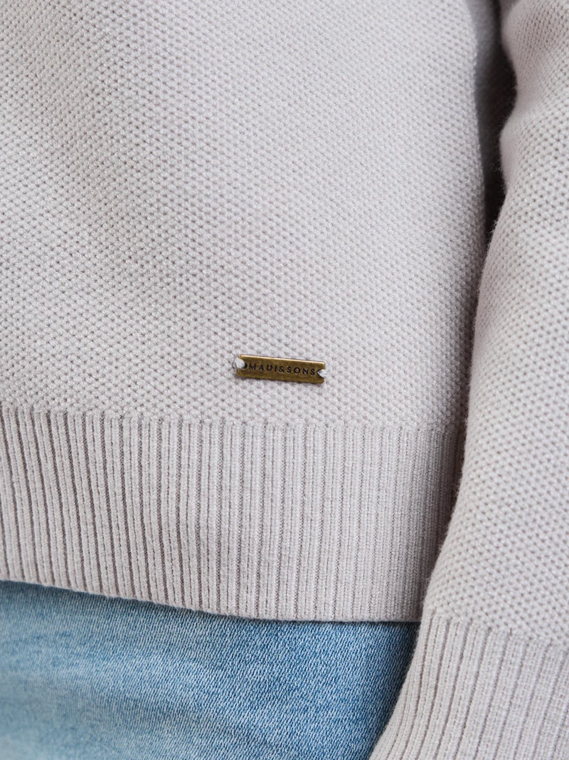 SWEATER CANYX BEIGE MUJER MAUI AND SONS - 6