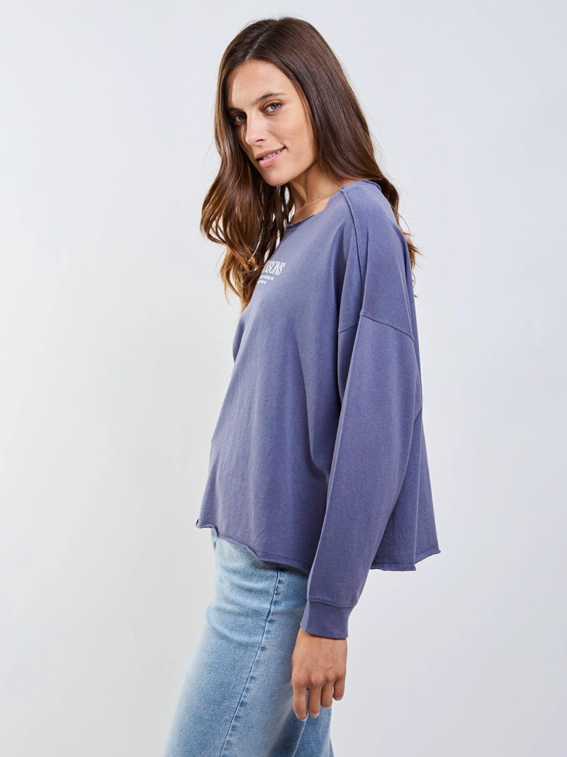POLERA ML GORGOÑA AZUL MUJER MAUI AND SONS - 3