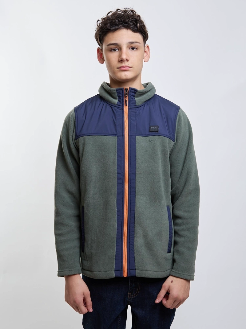 POLERON MICROPOLAR HIGHFOREST VERDE INFANTIL MAUI AND SONS - 1